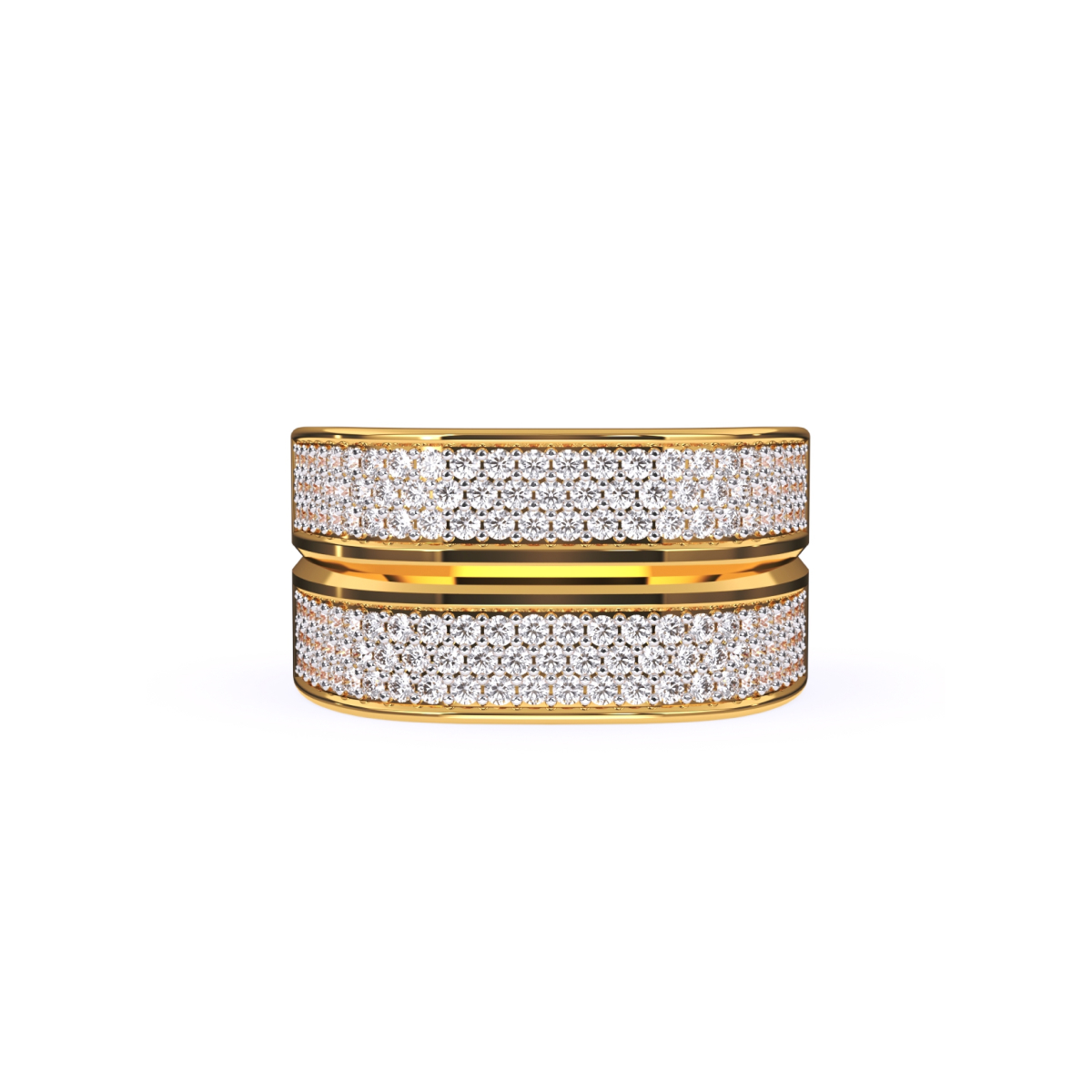 Round Lab Grown Diamond Men’s Ring